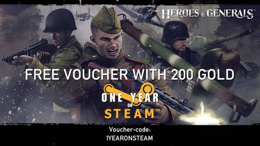 Heroes & Generals - Heroes & Generals 200 gold steam free